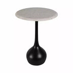 Table d'appoint en marbre pour la décoration intérieure - Petite table décorative pour table de chevet de chambre à coucher et décoration de salon