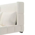 Lit plateforme rembourré Gonzalez GDFStudio avec 2 oreillers