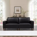 GDFStudio Melvin 78,5 Canapé deux places de style moderne du milieu du siècle en similicuir