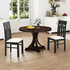 Costway Chaises de salle à manger, lot de 2/4, chaises de salle à manger à dossier haut avec siège rembourré pour cuisine