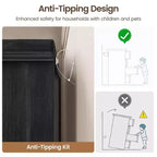 Meuble d'appoint 3 portes avec étagères réglables