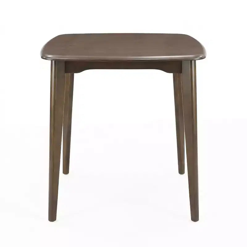 Table de comptoir carrée moderne en bois d'hévéa Lukas par Christopher Knight Home avec bord incurvé