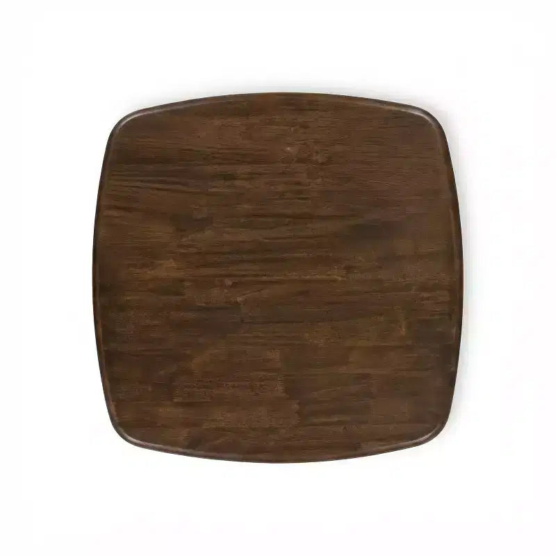 Table de comptoir carrée moderne en bois d'hévéa Lukas par Christopher Knight Home avec bord incurvé
