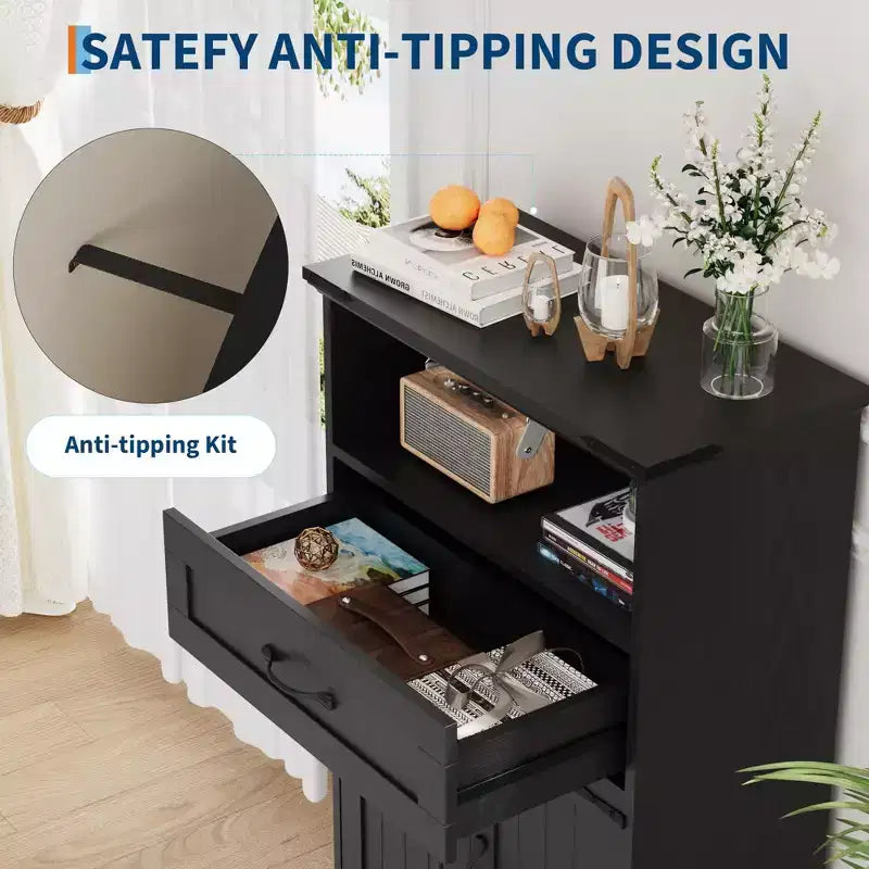 Ensemble de 2 placards de rangement pour salle de bain, Organisateur de style ferme pour salle de bain, cuisine, salon, entrée