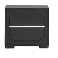 Passion Furniture Wave Wenge 2-Drawer 28 in. W Nightstand