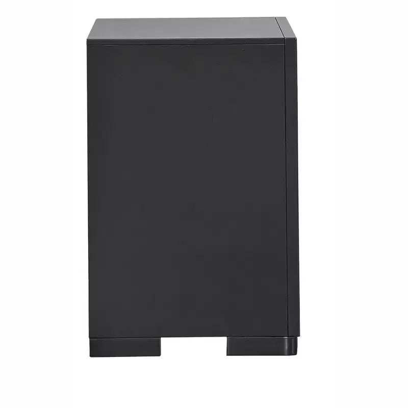 Table de chevet Passion Furniture Wave Wengé 2 tiroirs, 28 po l.