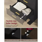 VASAGLE Collection Custos - Commode de chambre, Meuble de rangement pour dressing, Style moderne, Meuble TV pour salon, 6 tiroirs
