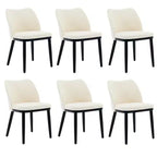 Ensemble de chaises de salle à manger modernes en tissu, chaises rembourrées avec pieds en bois, pour salle à manger et salon