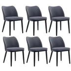 Ensemble de chaises de salle à manger modernes en tissu, chaises rembourrées avec pieds en bois, pour salle à manger et salon