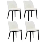 Ensemble de chaises de salle à manger modernes en tissu, chaises rembourrées avec pieds en bois, pour salle à manger et salon