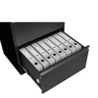 Classeur latéral à 3 tiroirs avec serrure, grande capacité de rangement pour le bureau, la maison ou le bureau