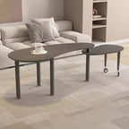 Table basse moderne Ora Maison avec pieds en bois massif et rallonge coulissante pour salon