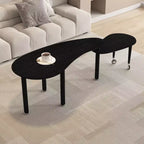 Table basse moderne Ora Maison avec pieds en bois massif et rallonge coulissante pour salon