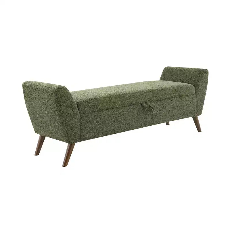 Banc de rangement capitonné GDFStudio Rupert Modern de 152 cm avec compartiment caché