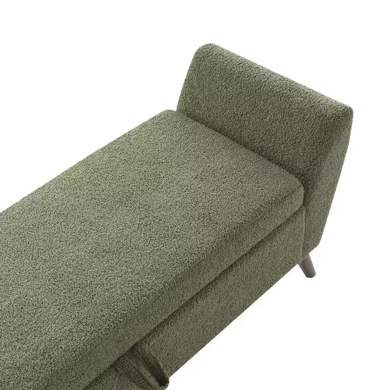Banc de rangement capitonné GDFStudio Rupert Modern de 152 cm avec compartiment caché