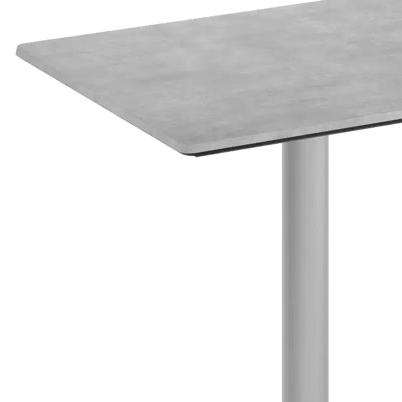 Plateau de table d'intérieur/extérieur Flash Furniture Acadia avec technologie HPL TopGuard et base de table de bistro en fonte