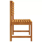 vidaXL Salon de jardin en acacia massif et polyester Naturel