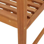 vidaXL Salon de jardin en acacia massif et polyester Naturel