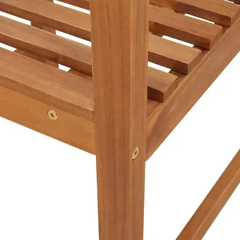 vidaXL Salon de jardin en acacia massif et polyester Naturel