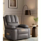 Fauteuil inclinable manuel en cuir surdimensionné, siège inclinable classique avec soutien lombaire et accoudoirs, pour salon, chambre à coucher, chambre de bébé, fauteuil de cinéma maison