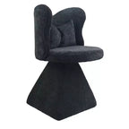 Chaise de vanité élégante Whisen avec dossier papillon, Chaise de coiffeuse moderne, Tabouret de maquillage, Chaise pivotante d'appoint, Chaises de salle à manger