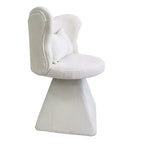 Chaise de vanité élégante Whisen avec dossier papillon, Chaise de coiffeuse moderne, Tabouret de maquillage, Chaise pivotante d'appoint, Chaises de salle à manger