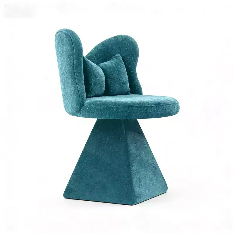 Chaise de vanité élégante Whisen avec dossier papillon, Chaise de coiffeuse moderne, Tabouret de maquillage, Chaise pivotante d'appoint, Chaises de salle à manger