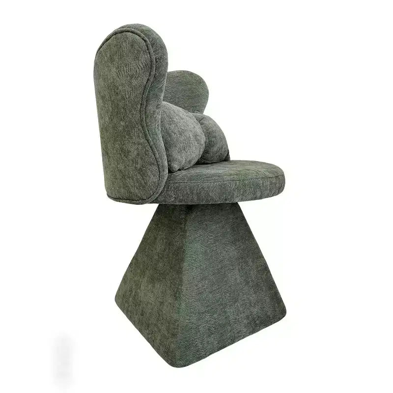 Chaise de vanité élégante Whisen avec dossier papillon, Chaise de coiffeuse moderne, Tabouret de maquillage, Chaise pivotante d'appoint, Chaises de salle à manger