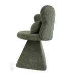 Chaise de vanité élégante Whisen avec dossier papillon, Chaise de coiffeuse moderne, Tabouret de maquillage, Chaise pivotante d'appoint, Chaises de salle à manger