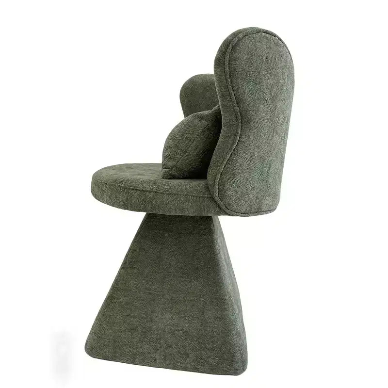 Chaise de vanité élégante Whisen avec dossier papillon, Chaise de coiffeuse moderne, Tabouret de maquillage, Chaise pivotante d'appoint, Chaises de salle à manger