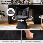 Chaise de vanité élégante Whisen avec dossier papillon, Chaise de coiffeuse moderne, Tabouret de maquillage, Chaise pivotante d'appoint, Chaises de salle à manger