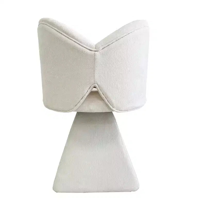 Chaise de vanité élégante Whisen avec dossier papillon, Chaise de coiffeuse moderne, Tabouret de maquillage, Chaise pivotante d'appoint, Chaises de salle à manger