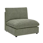 Canapé modulable Morden Fort 356 cm avec pouf de rangement, canapé en U avec assise profonde de 56 cm, canapé d'angle moderne en chenille pour salon