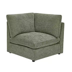 Canapé modulable Morden Fort 356 cm avec pouf de rangement, canapé en U avec assise profonde de 56 cm, canapé d'angle moderne en chenille pour salon