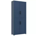 PexFix Armoire de cuisine autoportante avec 4 portes et étagères réglables, organisateur de rangement utilitaire au sol