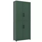 PexFix Armoire de cuisine autoportante avec 4 portes et étagères réglables, organisateur de rangement utilitaire au sol