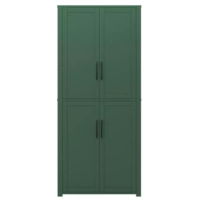 PexFix Armoire de cuisine autoportante avec 4 portes et étagères réglables, organisateur de rangement utilitaire au sol