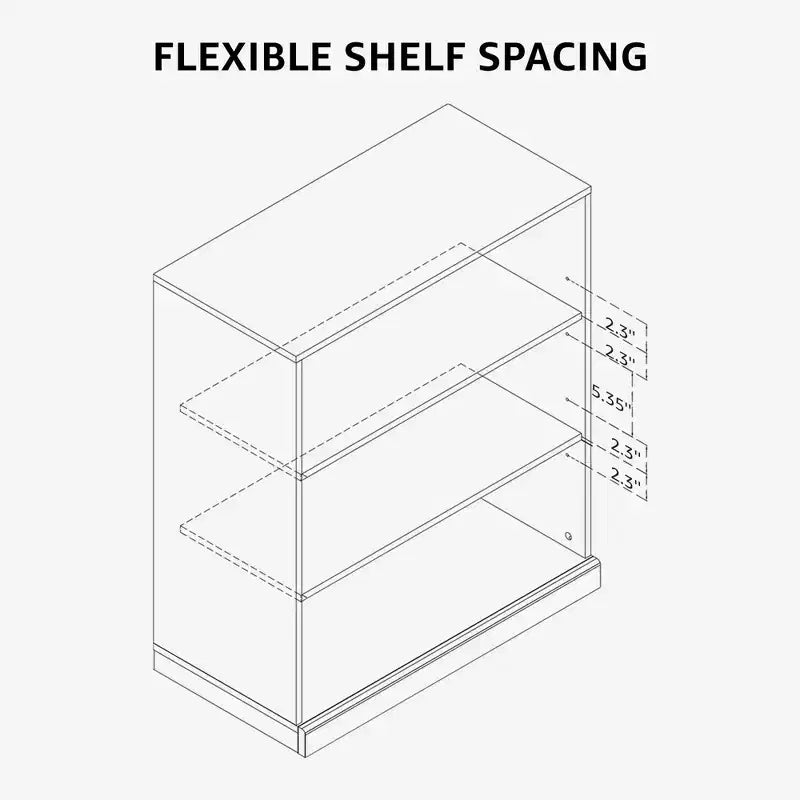PexFix Armoire de cuisine autoportante avec 4 portes et étagères réglables, organisateur de rangement utilitaire au sol