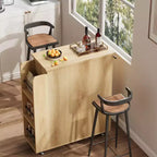 Dessert mobile COZONY avec roues, placard de rangement avec tiroir, étagère à épices et porte-serviettes, chariot de cuisine roulant pour petits espaces