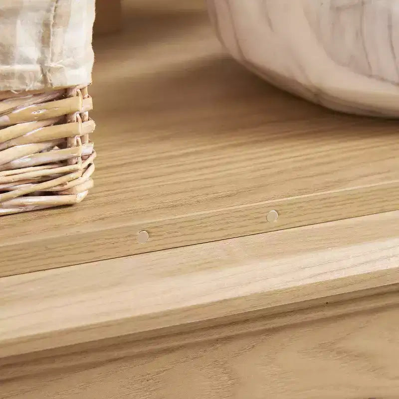 MAYEERTY Meuble de salle de bain en MDF étanche avec découpe pour lavabo et 2 tiroirs à fermeture douce
