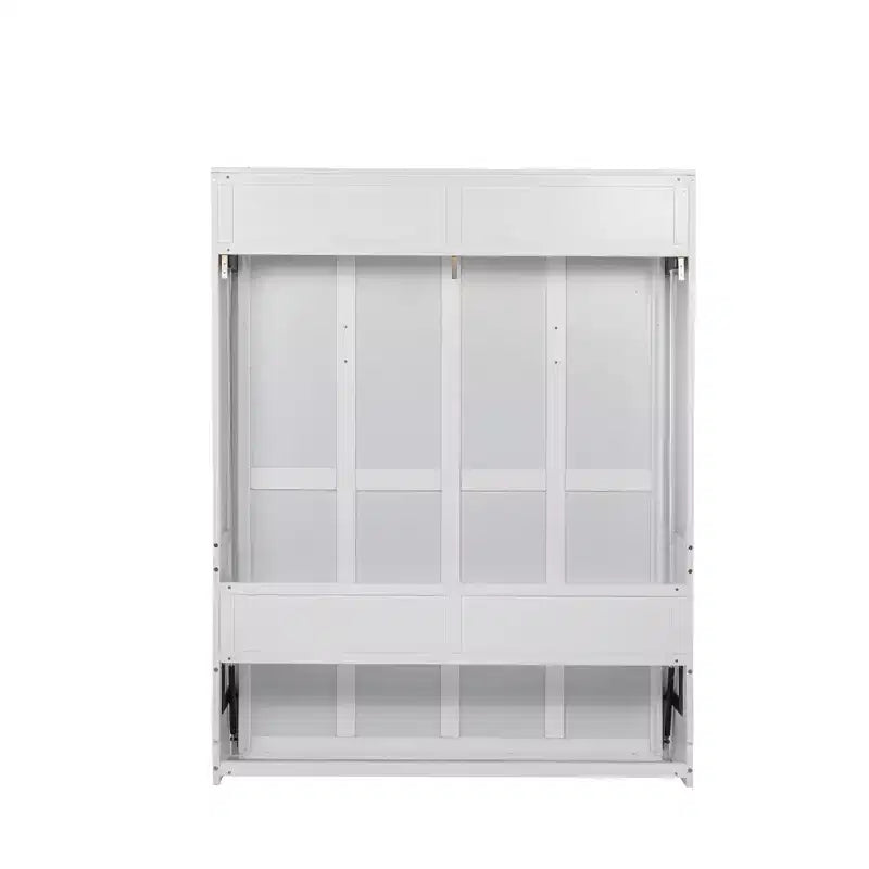 Lit escamotable vertical en bois queen size Clihome, lit mural escamotable, armoire lit escamotable