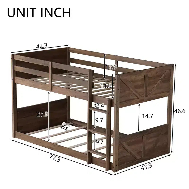 MAYEERTY King Superposé Barrière de Sécurité Design Silencieux Métal Robuste