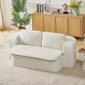 Convertible Sleeper Sofa, Folding Futon Sofa Bed with 2 Back Pillows for Living Room, No Assembly Required - ModernLuxe