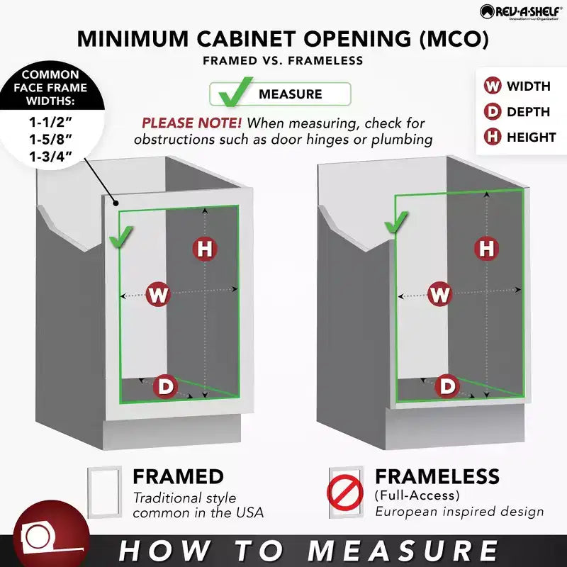 Rev-A-Shelf 24 Glissière pour cadre en fil métallique, capacité 9 pantalons, pour gain de place et organisation de placard, Chrome, PSC-2414CR