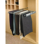 Rev-A-Shelf 24 Glissière pour cadre en fil métallique, capacité 9 pantalons, pour gain de place et organisation de placard, Chrome, PSC-2414CR