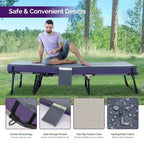 Matelas d'extérieur Sersper 4 pouces pour camping et VR avec poche latérale, imperméable, portable, pliant
