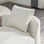 Banc rembourré, bout de lit rembourré en chenille, chaise longue, banc d'entrée minimaliste, repose-pieds avec coussin moelleux et oreiller - ModernLuxe
