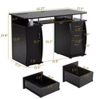 Karlhome Bureau informatique 45 pouces avec 3 tiroirs