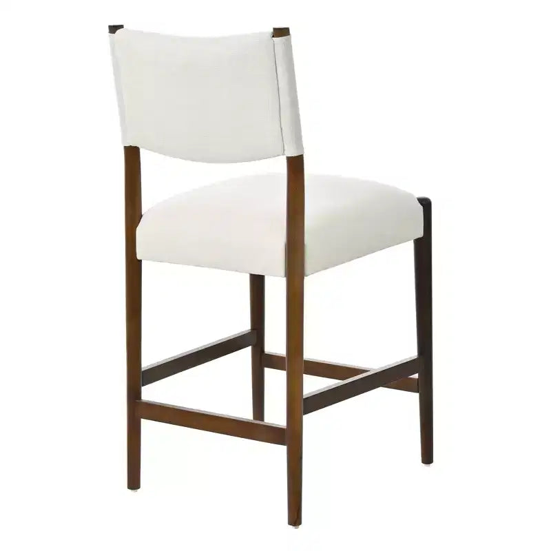 Tabourets de bar rembourrés GDFStudio Dallas Modern en bois d'hévéa (lot de 2)