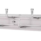 Rev-A-Shelf 12 Tringle Coulissante de Rangement pour Ceintures, Cravates et Foulards, Support de Rangement d'Accessoires avec Fixations, Chrome, BRC-12CR